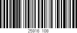 Código de barras (EAN, GTIN, SKU, ISBN): '25916/108'