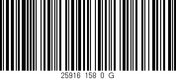 Código de barras (EAN, GTIN, SKU, ISBN): '25916_158_0_G'