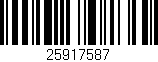 Código de barras (EAN, GTIN, SKU, ISBN): '25917587'
