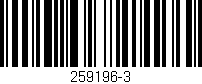 Código de barras (EAN, GTIN, SKU, ISBN): '259196-3'