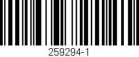 Código de barras (EAN, GTIN, SKU, ISBN): '259294-1'