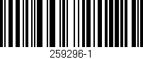 Código de barras (EAN, GTIN, SKU, ISBN): '259296-1'