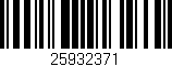 Código de barras (EAN, GTIN, SKU, ISBN): '25932371'