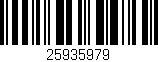 Código de barras (EAN, GTIN, SKU, ISBN): '25935979'