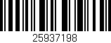 Código de barras (EAN, GTIN, SKU, ISBN): '25937198'
