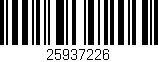 Código de barras (EAN, GTIN, SKU, ISBN): '25937226'