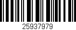 Código de barras (EAN, GTIN, SKU, ISBN): '25937979'