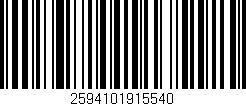 Código de barras (EAN, GTIN, SKU, ISBN): '2594101915540'