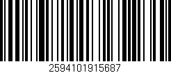 Código de barras (EAN, GTIN, SKU, ISBN): '2594101915687'