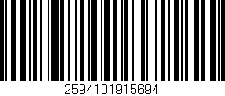 Código de barras (EAN, GTIN, SKU, ISBN): '2594101915694'