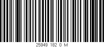 Código de barras (EAN, GTIN, SKU, ISBN): '25949_182_0_M'