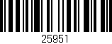 Código de barras (EAN, GTIN, SKU, ISBN): '25951'