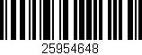 Código de barras (EAN, GTIN, SKU, ISBN): '25954648'