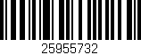 Código de barras (EAN, GTIN, SKU, ISBN): '25955732'