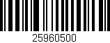 Código de barras (EAN, GTIN, SKU, ISBN): '25960500'