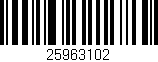 Código de barras (EAN, GTIN, SKU, ISBN): '25963102'