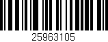 Código de barras (EAN, GTIN, SKU, ISBN): '25963105'