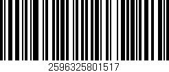Código de barras (EAN, GTIN, SKU, ISBN): '2596325801517'