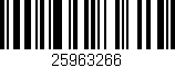 Código de barras (EAN, GTIN, SKU, ISBN): '25963266'