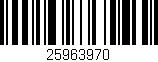 Código de barras (EAN, GTIN, SKU, ISBN): '25963970'