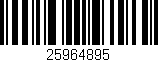 Código de barras (EAN, GTIN, SKU, ISBN): '25964895'
