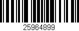 Código de barras (EAN, GTIN, SKU, ISBN): '25964899'