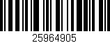 Código de barras (EAN, GTIN, SKU, ISBN): '25964905'