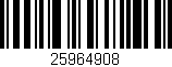 Código de barras (EAN, GTIN, SKU, ISBN): '25964908'