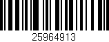 Código de barras (EAN, GTIN, SKU, ISBN): '25964913'
