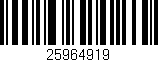 Código de barras (EAN, GTIN, SKU, ISBN): '25964919'