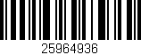 Código de barras (EAN, GTIN, SKU, ISBN): '25964936'
