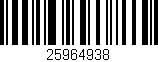 Código de barras (EAN, GTIN, SKU, ISBN): '25964938'