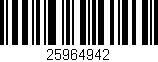 Código de barras (EAN, GTIN, SKU, ISBN): '25964942'