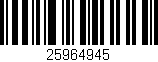 Código de barras (EAN, GTIN, SKU, ISBN): '25964945'