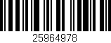 Código de barras (EAN, GTIN, SKU, ISBN): '25964978'