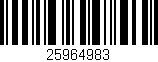 Código de barras (EAN, GTIN, SKU, ISBN): '25964983'
