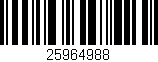 Código de barras (EAN, GTIN, SKU, ISBN): '25964988'