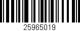 Código de barras (EAN, GTIN, SKU, ISBN): '25965019'
