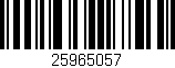 Código de barras (EAN, GTIN, SKU, ISBN): '25965057'