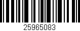 Código de barras (EAN, GTIN, SKU, ISBN): '25965083'
