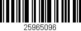 Código de barras (EAN, GTIN, SKU, ISBN): '25965096'
