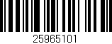 Código de barras (EAN, GTIN, SKU, ISBN): '25965101'