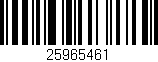 Código de barras (EAN, GTIN, SKU, ISBN): '25965461'