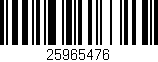 Código de barras (EAN, GTIN, SKU, ISBN): '25965476'