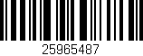 Código de barras (EAN, GTIN, SKU, ISBN): '25965487'
