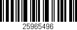 Código de barras (EAN, GTIN, SKU, ISBN): '25965496'