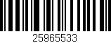 Código de barras (EAN, GTIN, SKU, ISBN): '25965533'