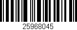 Código de barras (EAN, GTIN, SKU, ISBN): '25968045'