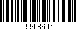 Código de barras (EAN, GTIN, SKU, ISBN): '25968697'