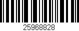 Código de barras (EAN, GTIN, SKU, ISBN): '25968828'